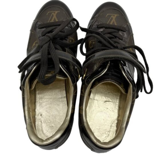 Authentic Louis Vuitton Sneakers Monogram Shoes Women Size EU 36.5 - Picture 5 of 16
